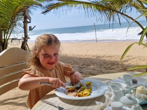 Weligama Bay met kinderen
