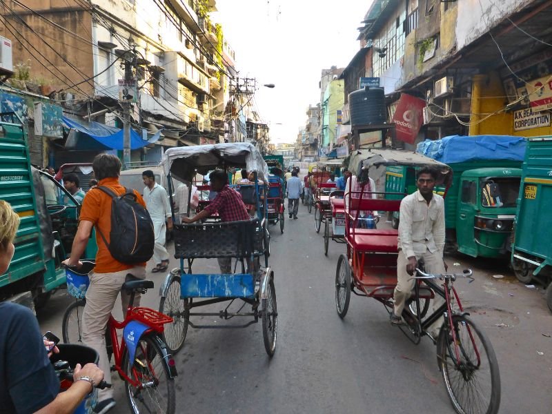 India Delhi reizigers foto