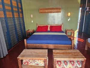 Slaapkamer in de accommodatie met tweepersoonsbed