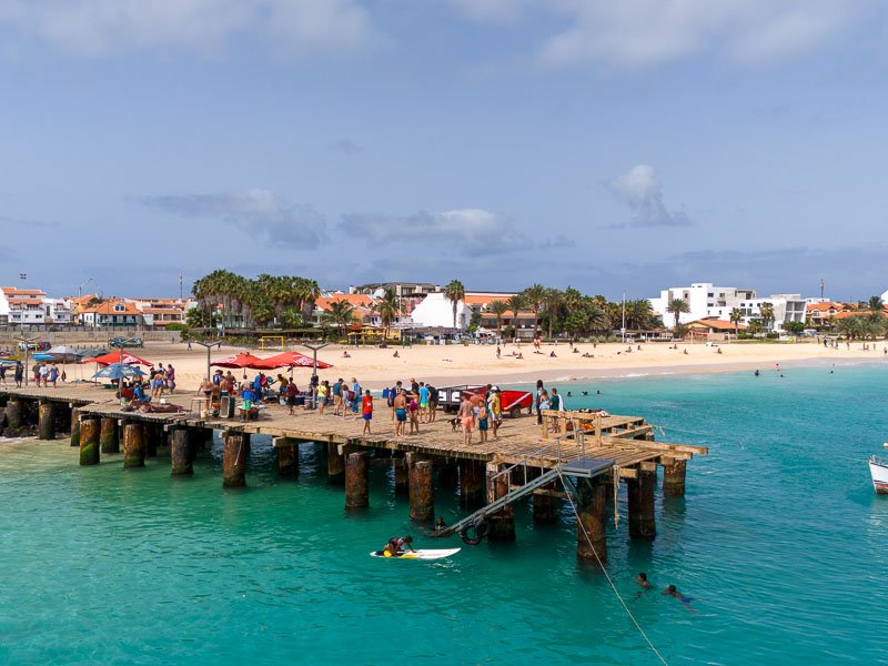 De pier op Sal