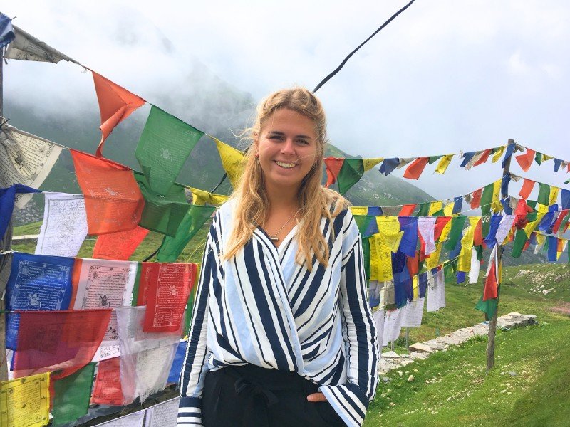 Vlaggetjes in Leh - India