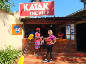 Kajak op de Nijl