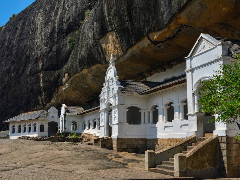 Sri Lanka Dambulla tempel in de rotsen