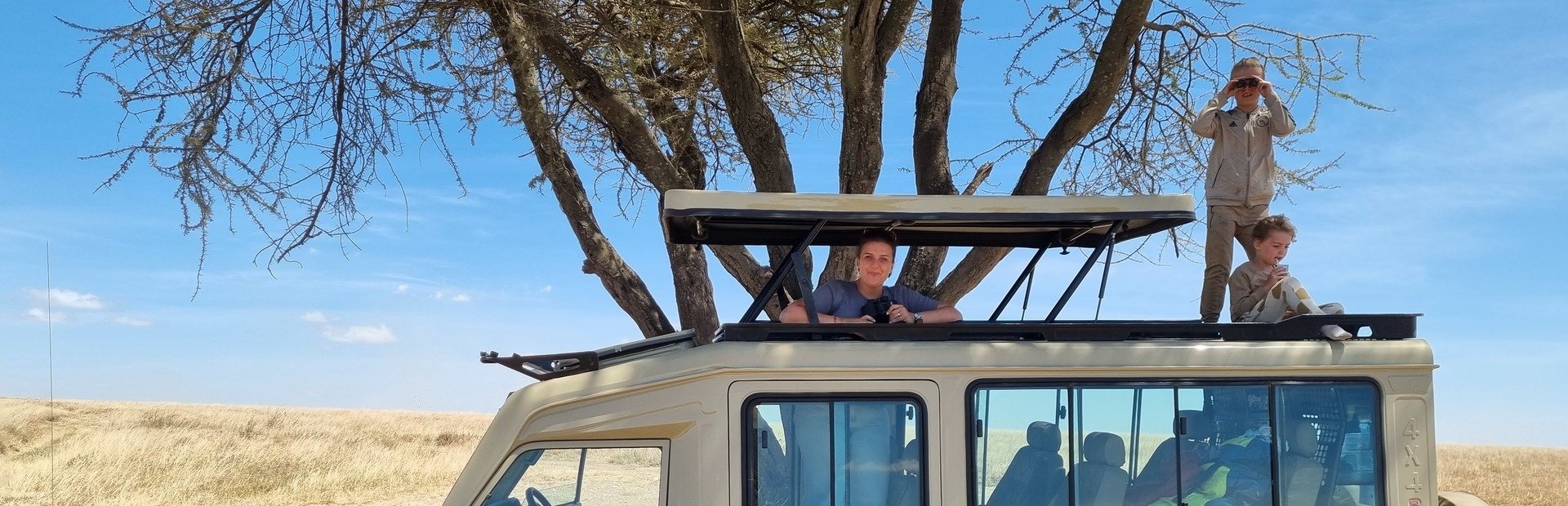 Tanzania met kinderen in de Serengeti