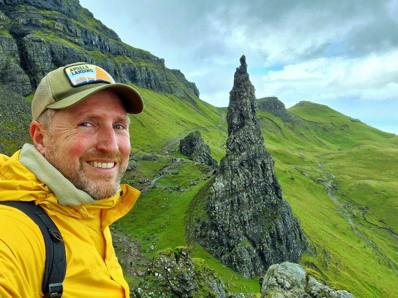 Old Man Storr Isle of Skye man