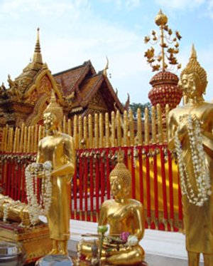 Staande buddha Thailand