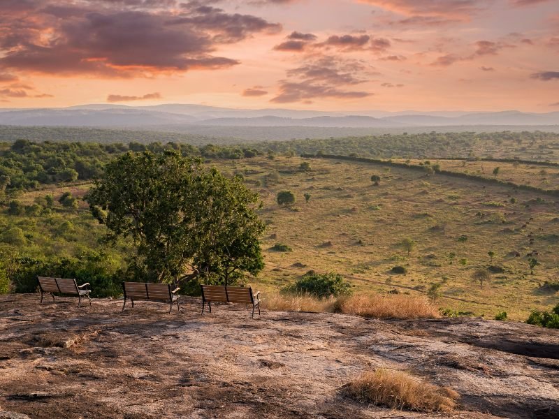 Oeganda - Lake Mburo - uitzicht