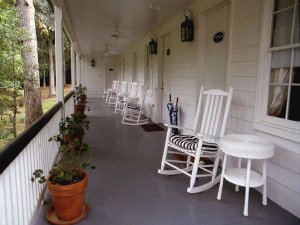 Veranda bij Monmouth historische inn