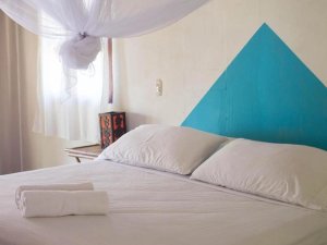 La laguna de Apoyo Nicaraqua hotel bed kamer
