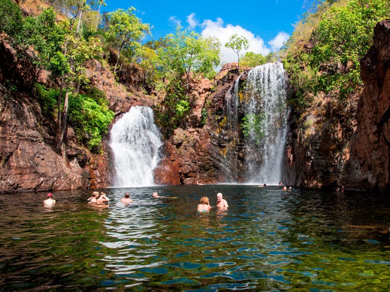Australia-credit-Tourism-NT-Shaana-McNaught-Litchfield-National-Park-Waterfall-swim