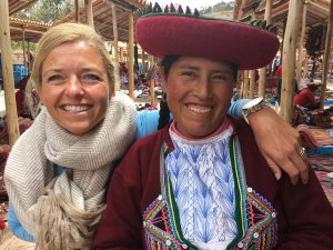 Heilige vallei Peru kids - lokale markt