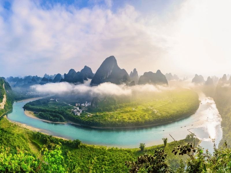 karstbergen bij Yangshuo