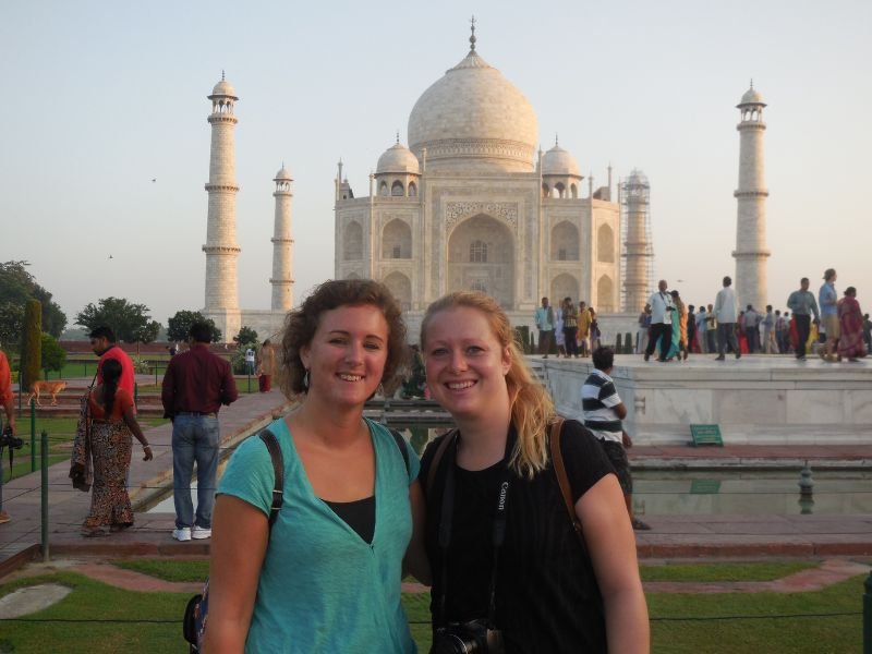 India Agra tempel reizigers foto