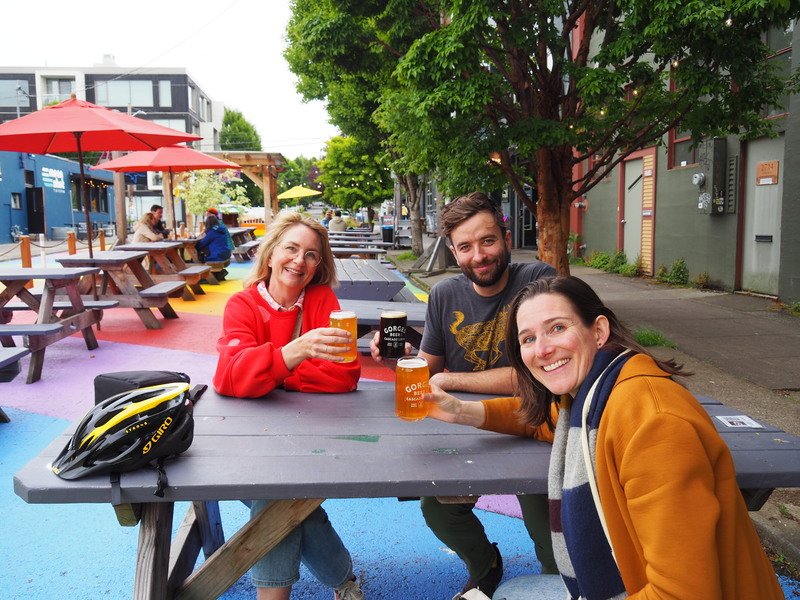 Proost op een leuke fietstocht door Portland