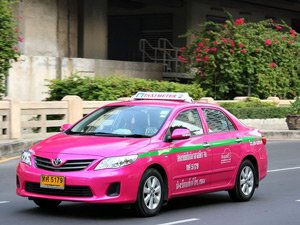 Taxi in Bangkok Thailand