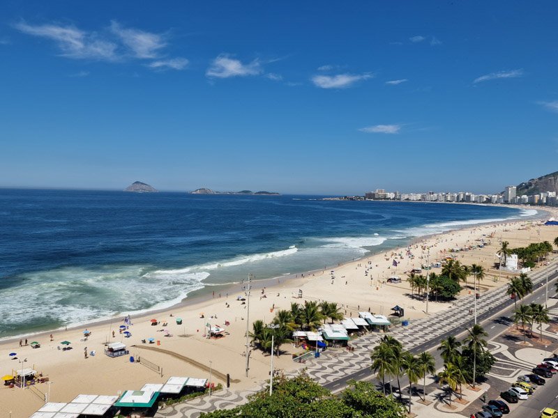 Copacabana beach rio de janeiro
