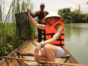 Vissen met een local in Hué Vietnam