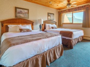 Kamer bij hotel Icefields Parkway