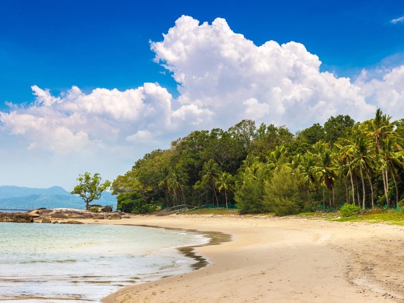 Strand bij Langkawi - Maleisie