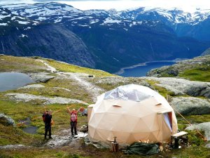 Trolltunga glamping Noorwegen