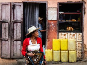 Madagascar Fianarantsoa lokale vrouw