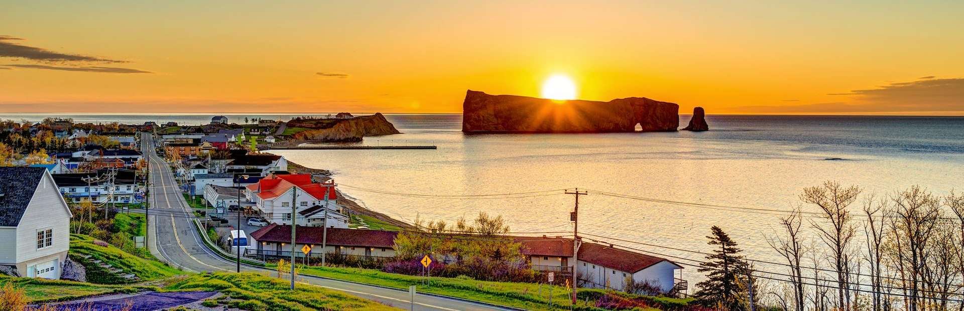Zonsondergang Percé Rock