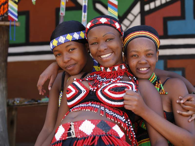 Zuid-Afrika lokale vrouwen