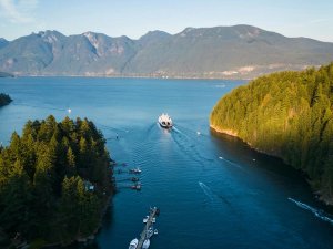 Inside Passage vanuit de lucht