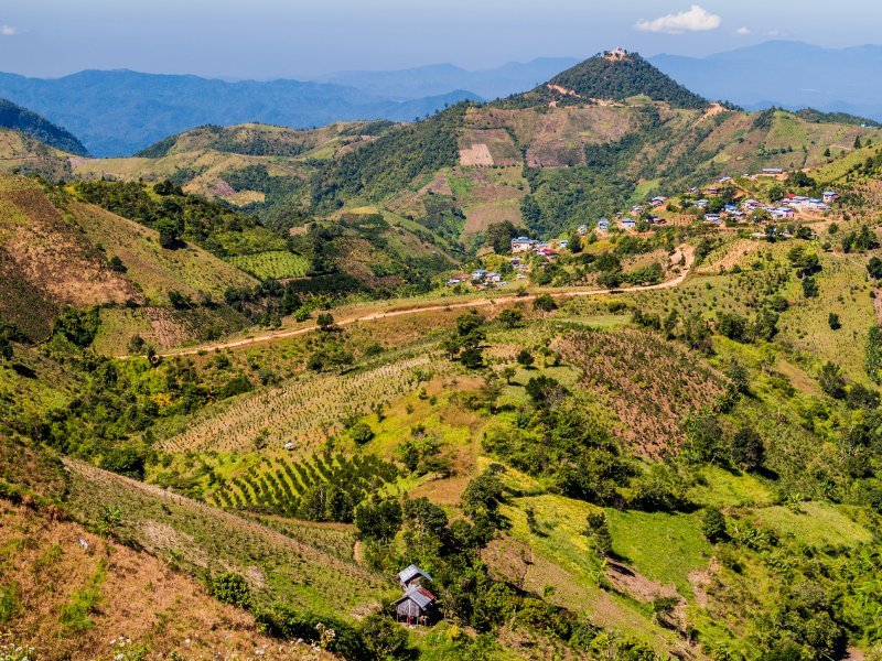 Trekking vanaf kalaw naar Inle Lake
