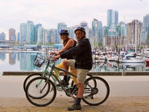 Fietsen in Vancouver Canada