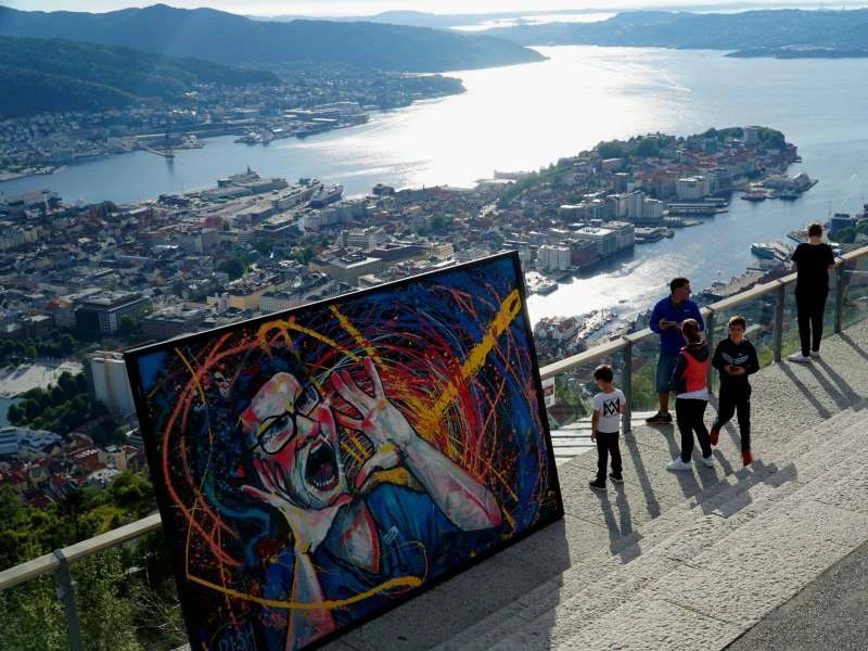 Bergen uitzicht Noorwegen