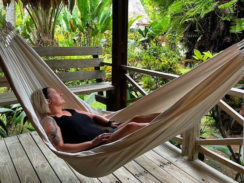 Puerto Viejo relaxen in een hangmat
