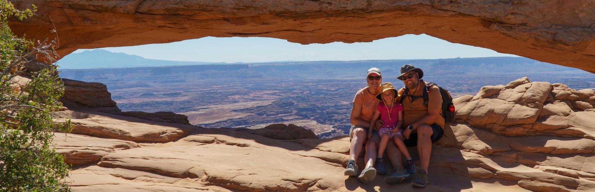 amerika familie utah canyonlands