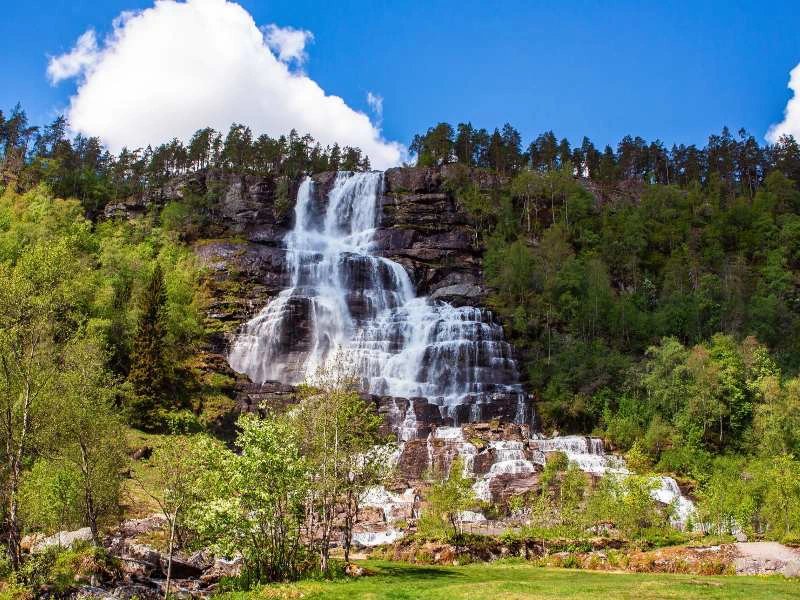 Voss waterval Noorwegen