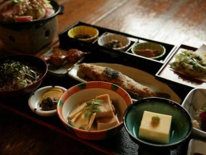 Traditioneel ontbijt in Japan