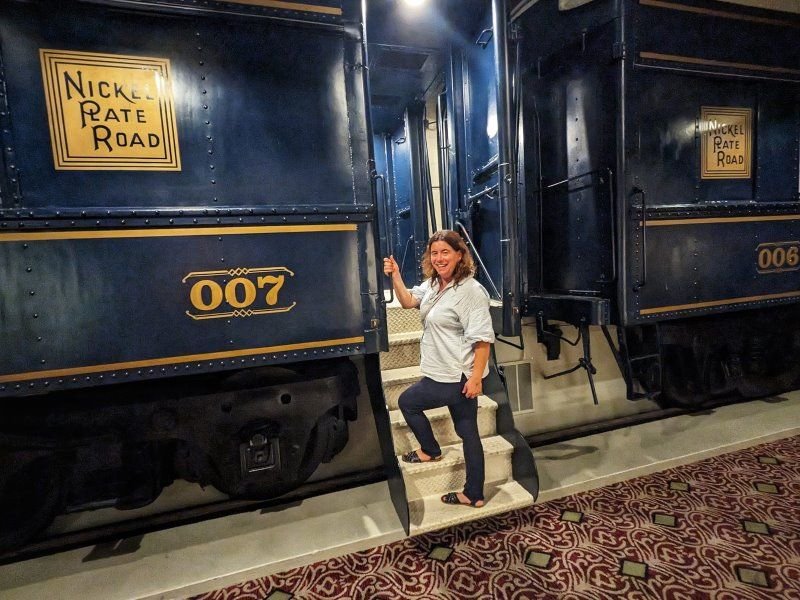 Great Lakes Hotel Indianapolis slapen in een trein