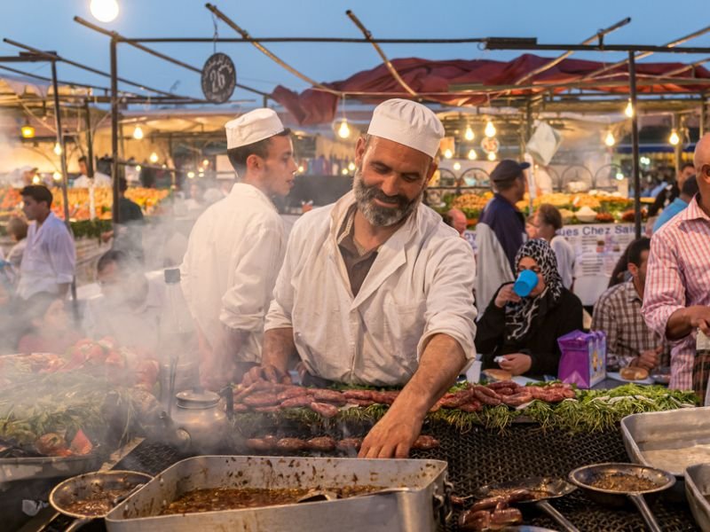 Lokale markt Marrakech