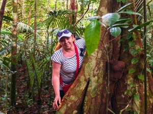 Ecuador Amazone vrouw in de jungle