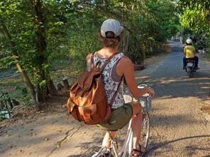 Fietsen in Cambodja