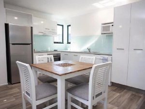 Eetkamer bij het hotel in Noosa