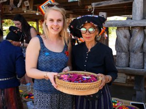 Reiziger in oost Thailand