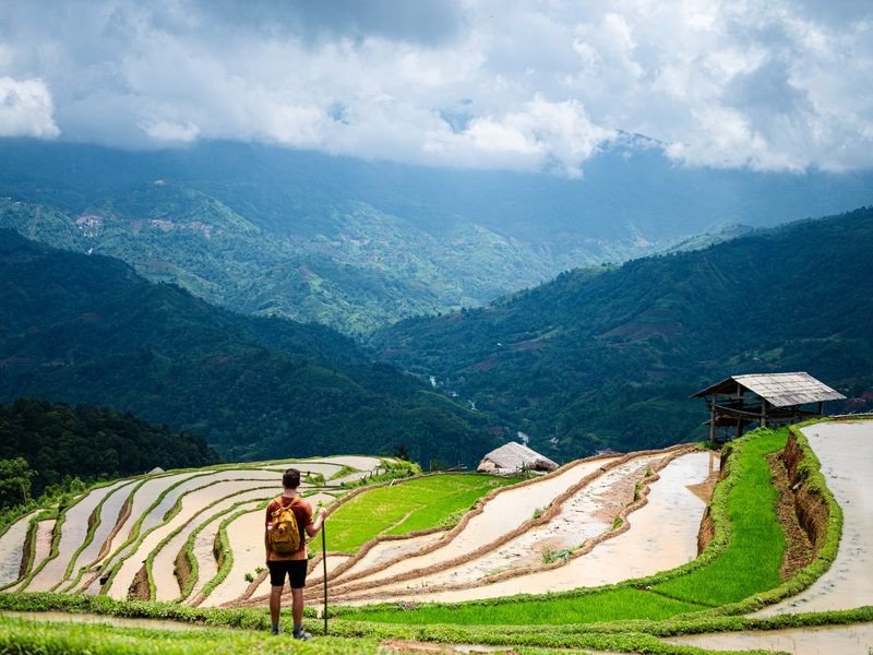 Vietnam Hoang Su Phi Pan Hou rijstterassen