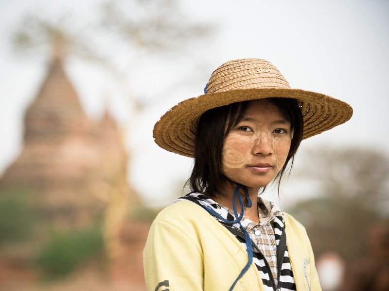 Lokale vrouw in Myanmar