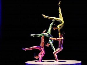 Acrobatische show in Shanghai
