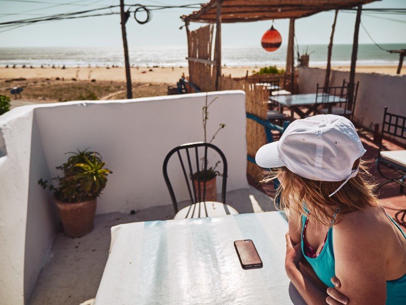 Uitzicht strand Asilah Marokko