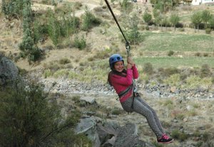 Ziplinen Colca Canyon Peru