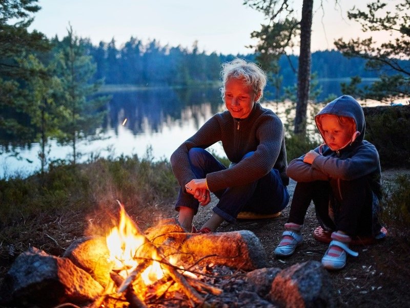 Wildkamperen in Zweden