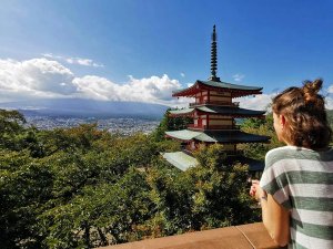 kawaguchiko-fuji - uitzicht - Japan