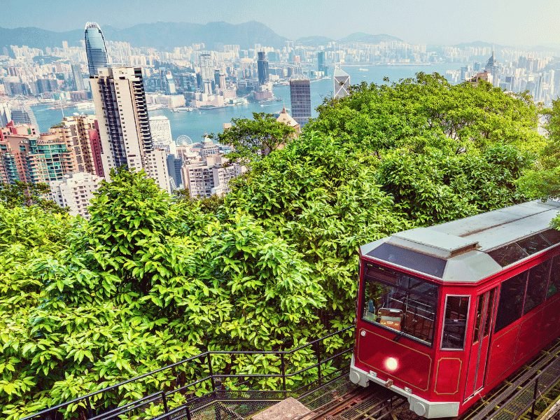 Victoria Peak Tram in Hong Kong