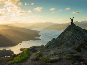 Loch Lomond top of Ben Aan